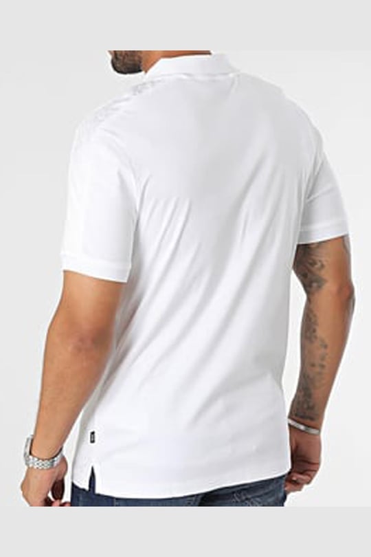 BOSS BOSS Erkek Marka Logolu Kısa Kollu Polo Yaka Slim Beyaz Polo Yaka T-Shirt 50494073-100