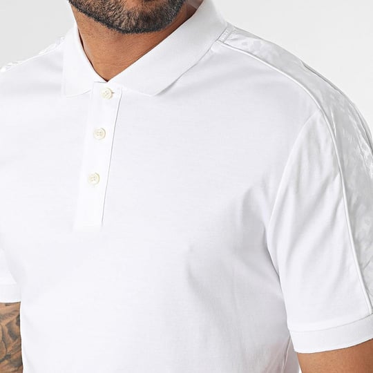 BOSS BOSS Erkek Marka Logolu Kısa Kollu Polo Yaka Slim Beyaz Polo Yaka T-Shirt 50494073-100