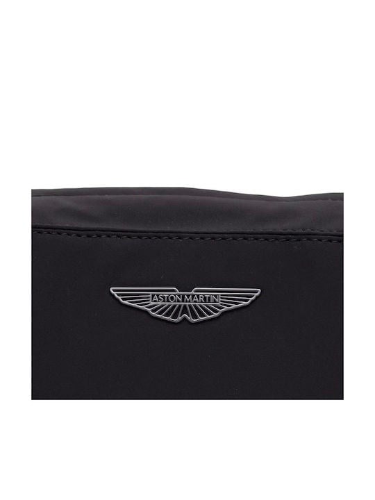 BOSS  BOSS Erkek Metalik Özel Logo Detaylı Fermuarlı Çapraz Askılı Deri Siyah Omuz Çantası 50569541-001