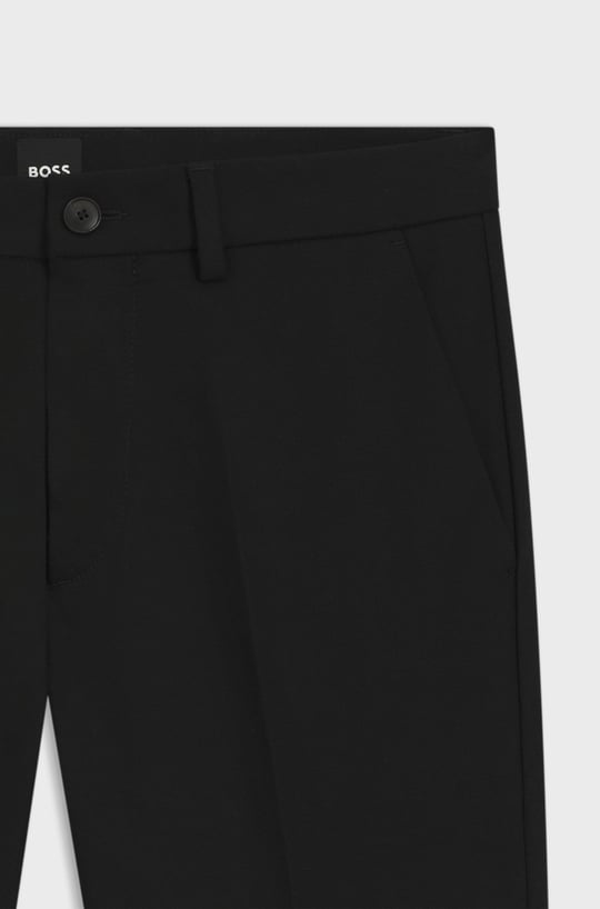 BOSS BOSS Erkek Normal Bel Daralan Paça Düz Model Cep Detay Siyah Pantolon 50543945-001