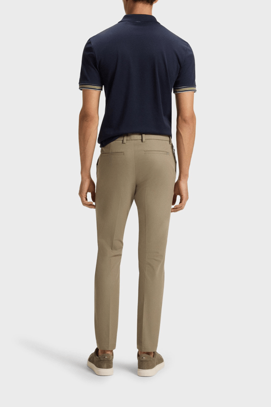 BOSS  BOSS Erkek Normal Bel Daralan Paça Düz Model Cep Detay Yeşil Pantolon 50543945-252