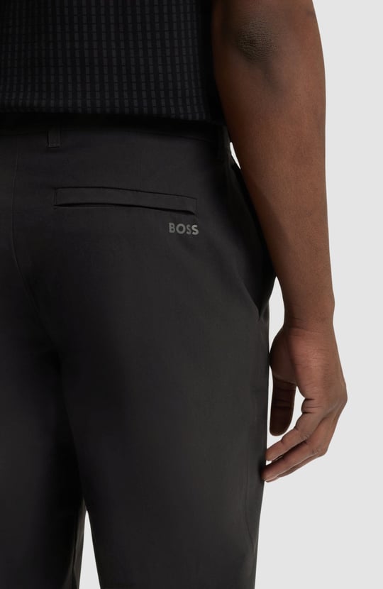 BOSS  BOSS Erkek Normal Bel Düz Paça Siyah Pantolon 50561301-001