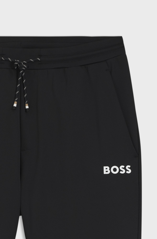 BOSS  BOSS Erkek Normal Bel Uzun Dar Paça Cep Detay Düz Model Siyah Eşofman Altı 50554379-001