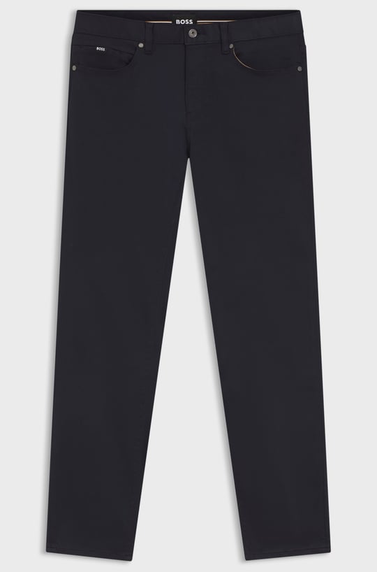 BOSS  BOSS Erkek Normal Kalıp Düz Paça Lacivert Jeans 50550942-404