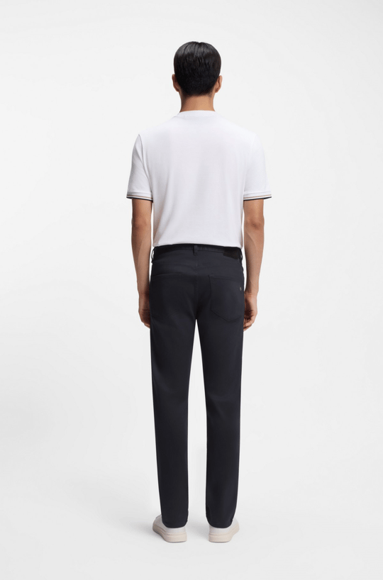 BOSS  BOSS Erkek Normal Kalıp Düz Paça Lacivert Jeans 50550942-404