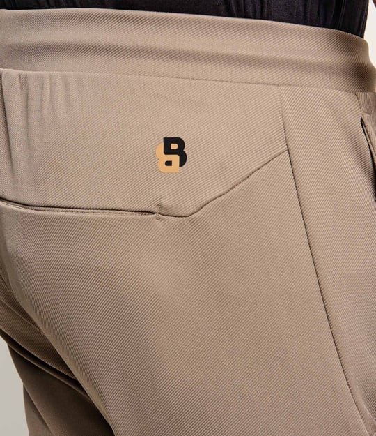 BOSS  BOSS Erkek Normal Kesim Isı Düzenleyici Esnek Gabardin Kumaşlı Bej Eşofman Altı 50563330-334