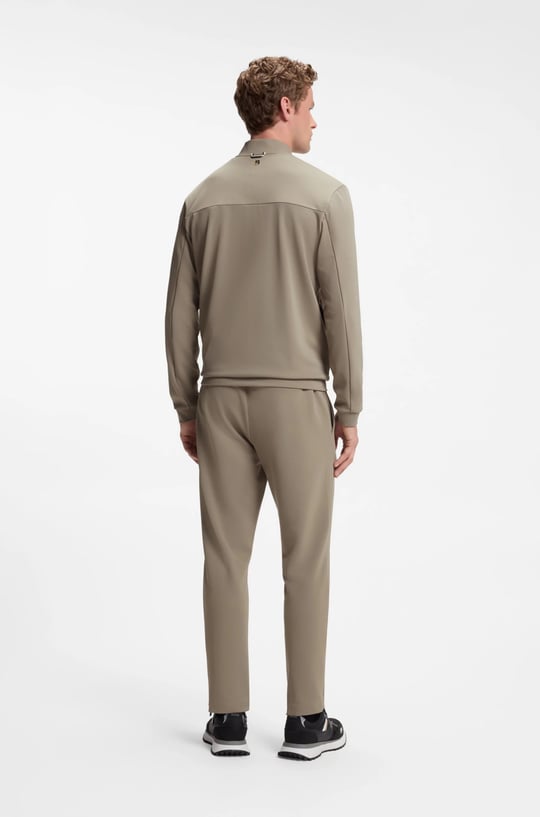 BOSS  BOSS Erkek Normal Kesim Nem Yönetimi Özellikli Esnek Gabardin Kumaşlı Bej Sweatshirt 50563352-334