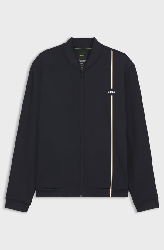 BOSS  BOSS Erkek Normal Kesim Nem Yönetimi Özellikli Esnek Gabardin Kumaşlı Lacivert Sweatshirt 50563352-402
