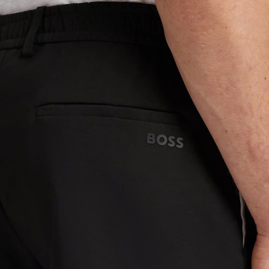 BOSS  BOSS Erkek Normal Kesim Su Geçirmez Esnek Kumaşlı Siyah Şort 50564267-001