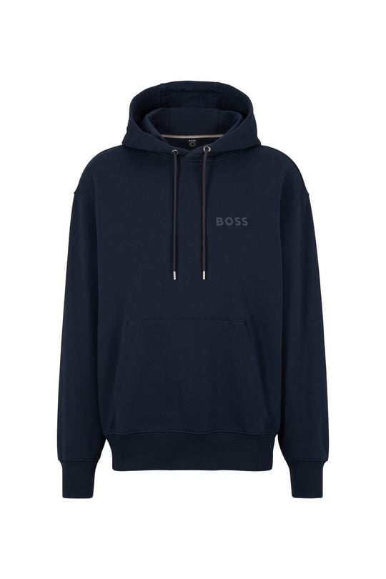BOSS BOSS Erkek oversize fit Uzun Kollu Düz kapuşonlu yaka 404 Sweatshirt 50472985-404