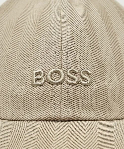 BOSS  BOSS Erkek Pamuklu Logo Kabartmalı Bej Şapka 50566247-255
