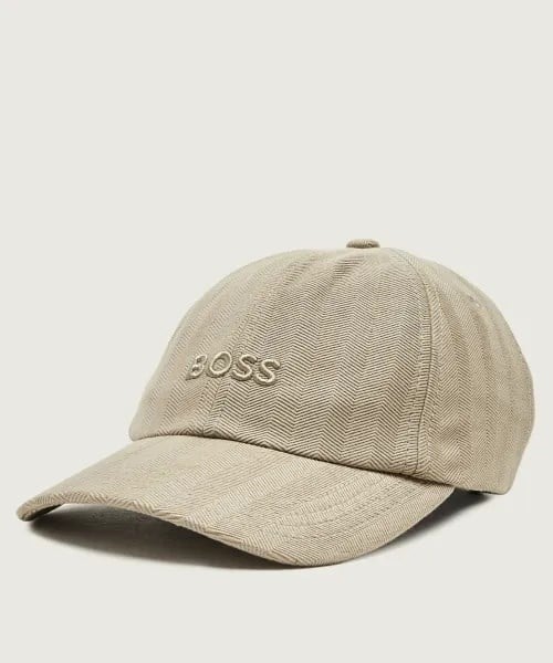 BOSS  BOSS Erkek Pamuklu Logo Kabartmalı Bej Şapka 50566247-255