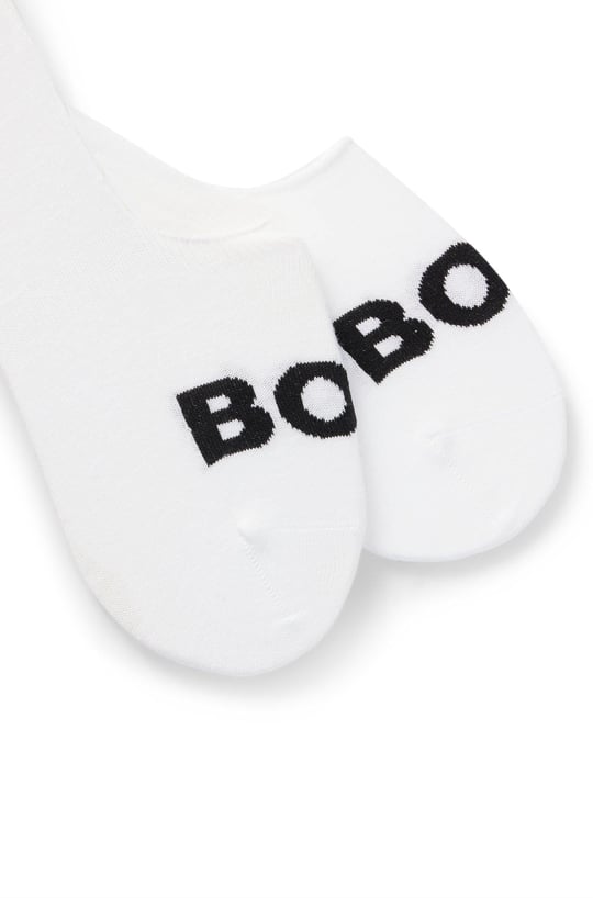 BOSS BOSS Erkek Pamuklu Logolu Dokuma Kumaş Beyaz Çorap 50516402-100