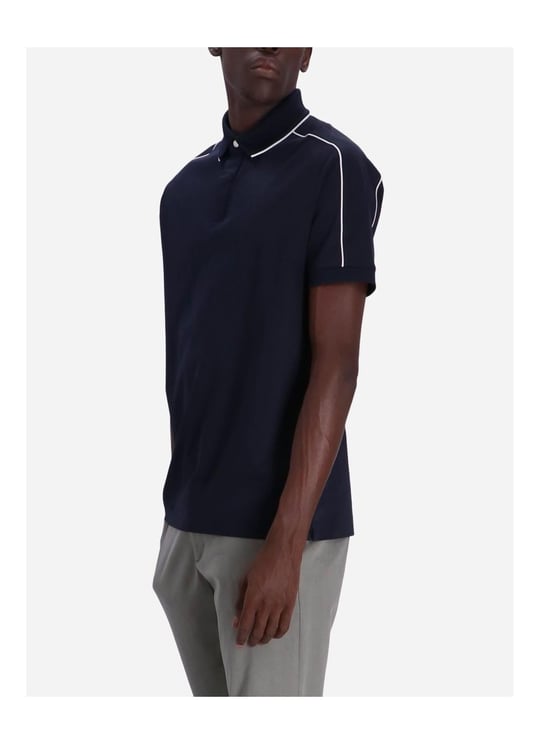BOSS BOSS Erkek Pamuklu Polo Yaka Kısa Kollu Günlük Kullanım Lacivert Polo Yaka T-Shirt 50486203-404