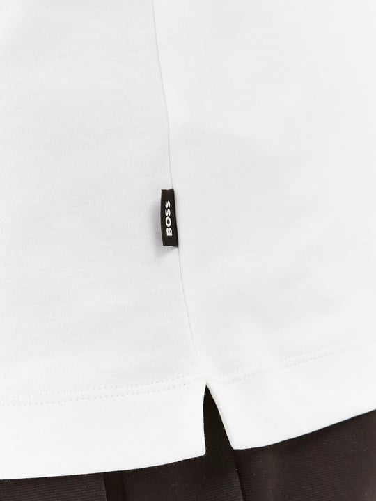 BOSS BOSS Erkek Pamuklu Polo Yaka Kısa Kollu Günlük Kullanım Beyaz Polo Yaka T-Shirt 50494662-100