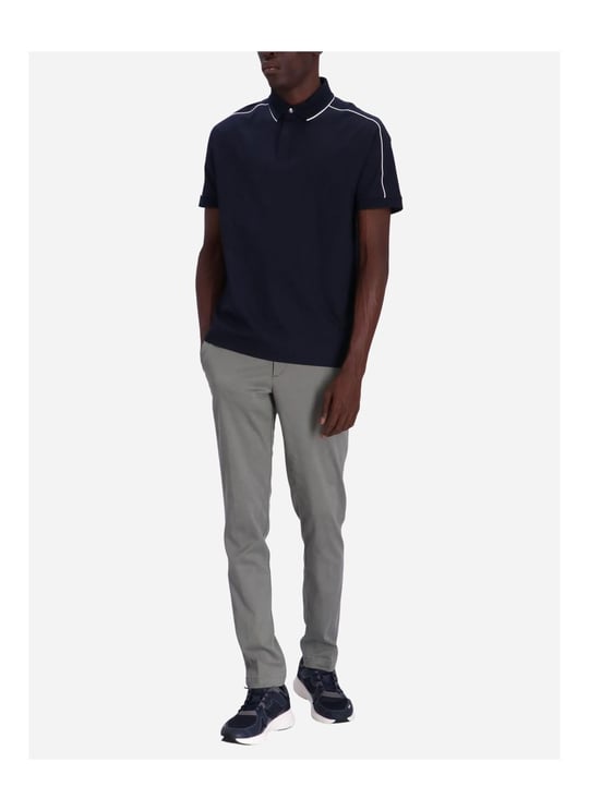 BOSS BOSS Erkek Pamuklu Polo Yaka Kısa Kollu Günlük Kullanım Lacivert Polo Yaka T-Shirt 50486203-404