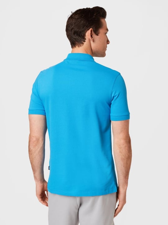 BOSS BOSS Erkek Pamuklu Polo Yakalı Düğme Kapamalı Kısa Kollu Mavi1 Polo Yaka T-Shirt 50468301-439