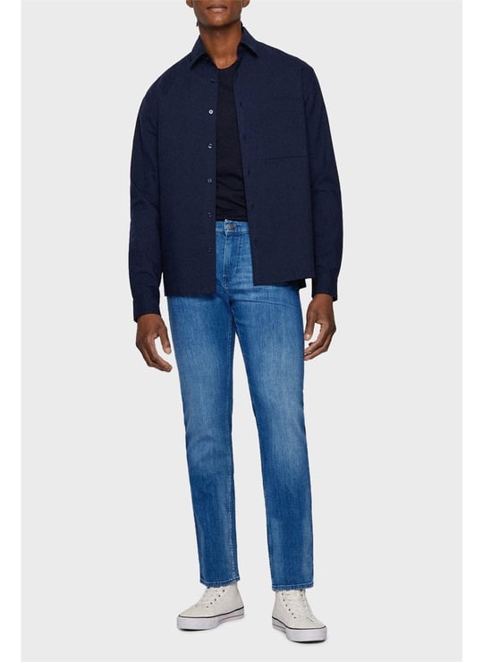 BOSS BOSS Erkek Pamuklu Slim Fit Günlük Kullanım Mavi Jeans 50470506-420