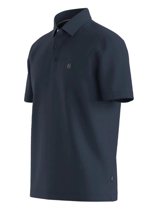 BOSS  BOSS Erkek Polo Yaka Düğme Kapamalı Kısa Kol Lacivert1 Polo Yaka T-Shirt 50520297-406