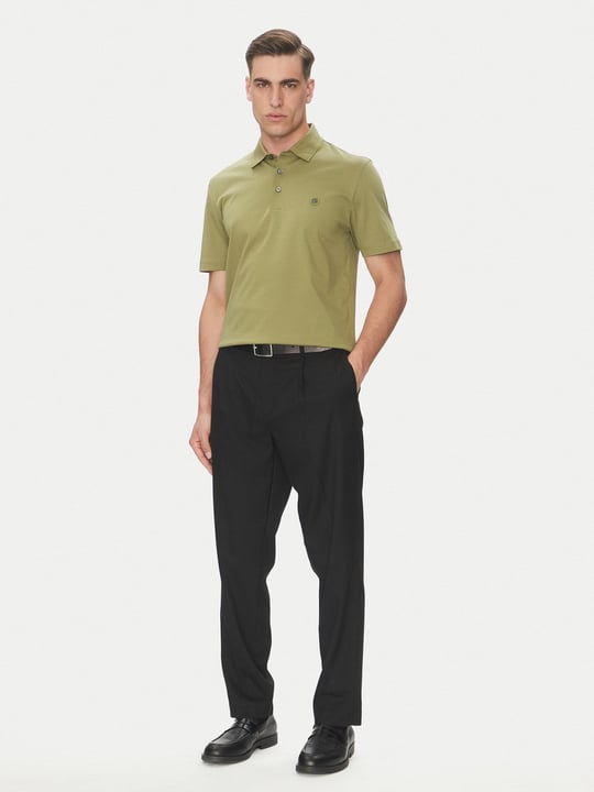 BOSS BOSS Erkek Polo Yaka Düğme Kapamalı Kısa Kol Yeşil Polo Yaka T-Shirt 50520297-311