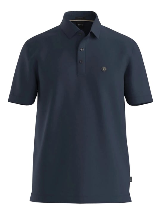 BOSS  BOSS Erkek Polo Yaka Düğme Kapamalı Kısa Kol Lacivert1 Polo Yaka T-Shirt 50520297-406