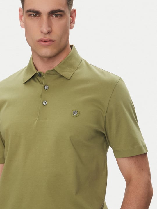 BOSS BOSS Erkek Polo Yaka Düğme Kapamalı Kısa Kol Yeşil Polo Yaka T-Shirt 50520297-311