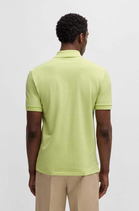 BOSS BOSS Erkek Polo Yaka Regular Fit Pamuklu Kısa Kollu Yeşil Polo Yaka T-Shirt 50468362-331