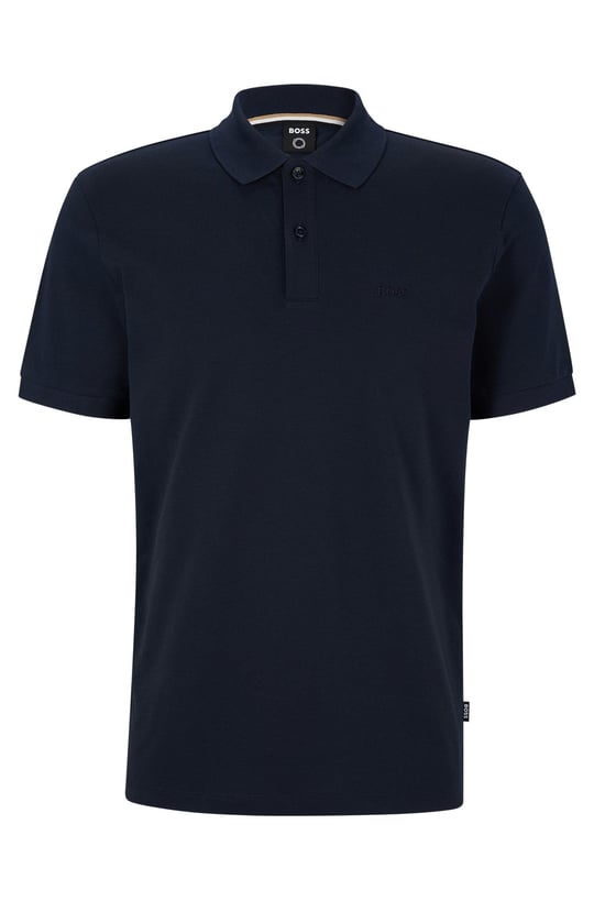 BOSS BOSS Erkek Polo Yaka Regular Fit Pamuklu Kısa Kollu Lacivert Polo Yaka T-Shirt 50468362-404