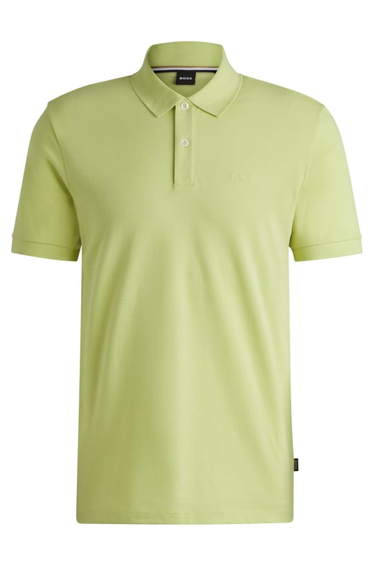BOSS BOSS Erkek Polo Yaka Regular Fit Pamuklu Kısa Kollu Yeşil Polo Yaka T-Shirt 50468362-331