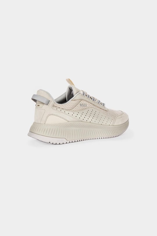 BOSS BOSS Erkek Rahat Taban Nefes Alabilen Bağcıklı Rahat Günlük Kullanım Bej Sneaker 50522908-131