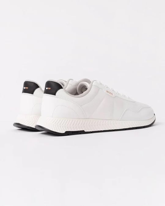 BOSS BOSS Erkek Rahat Taban Nefes Alabilen Üst Yüzeyli Beyaz Sneaker 50536481-100