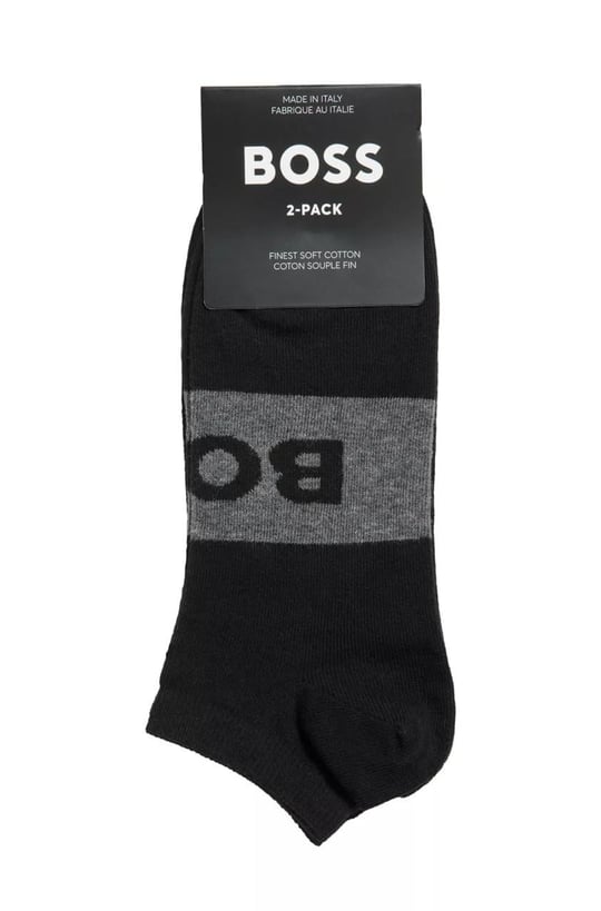 BOSS BOSS Erkek Rahat Tabanlı Boss Logolu Siyah Çorap 50469720-001
