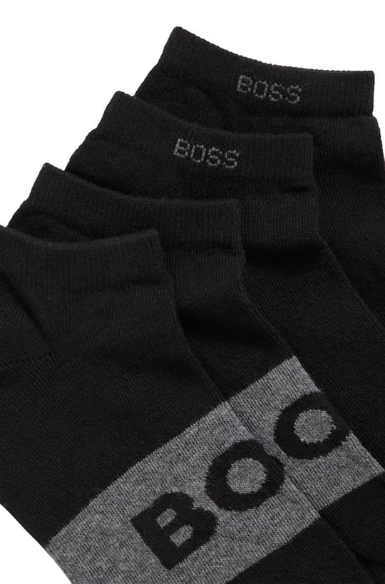 BOSS BOSS Erkek Rahat Tabanlı Boss Logolu Siyah Çorap 50469720-001