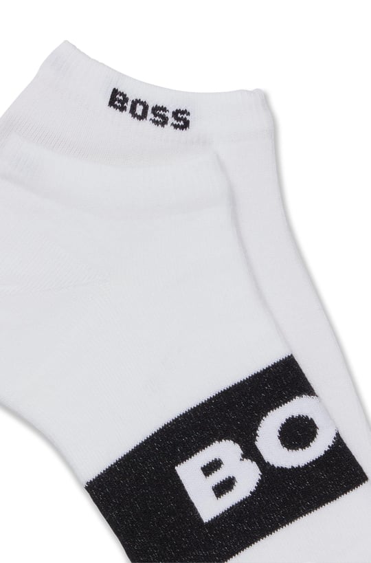 BOSS BOSS Erkek Rahat Tabanlı Boss Logolu Beyaz Çorap 50469720-100