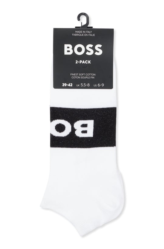 BOSS BOSS Erkek Rahat Tabanlı Boss Logolu Beyaz Çorap 50469720-100