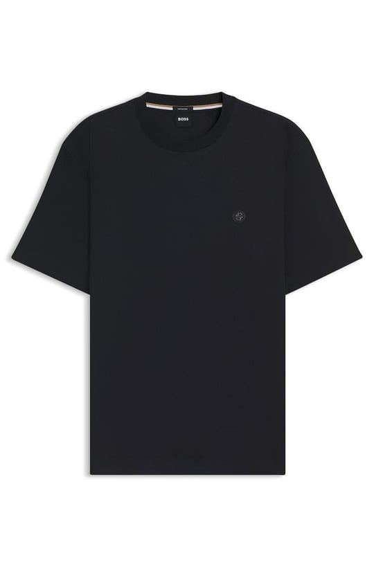 BOSS  BOSS Erkek Regular Fit Bisiklet Yaka Marka Logolu Lacivert T-Shirt 50520298-406