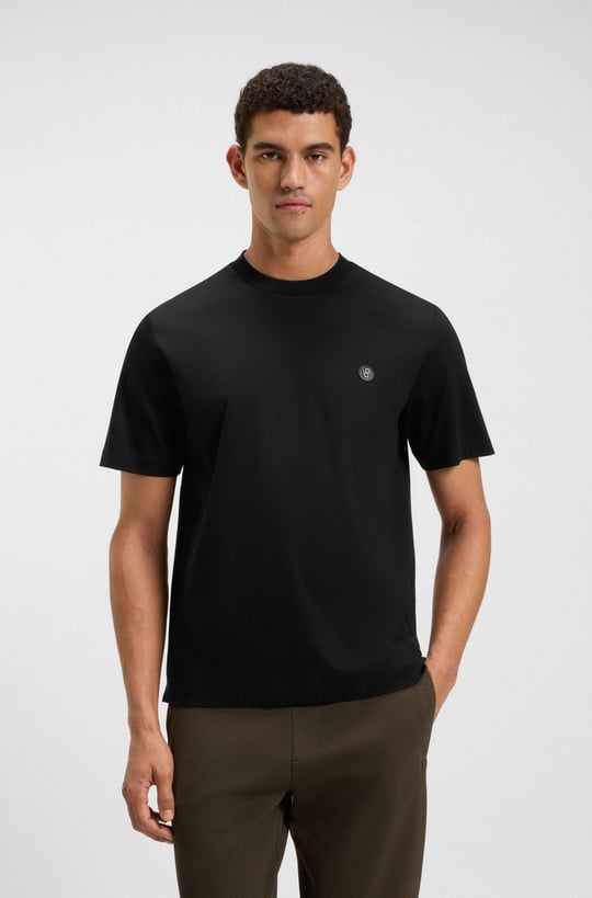 BOSS  BOSS Erkek Regular Fit Bisiklet Yaka Marka Logolu Siyah1 T-Shirt 50520298-002