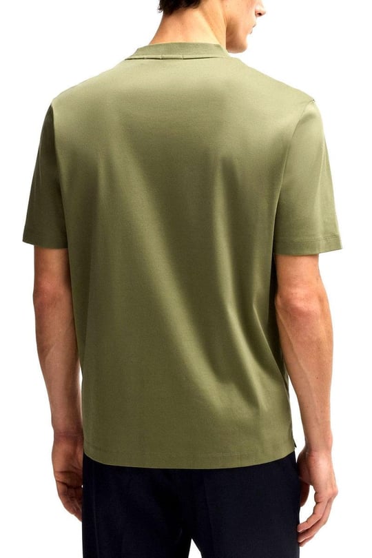BOSS BOSS Erkek Regular Fit Bisiklet Yaka Marka Logolu Yeşil T-Shirt 50520298-311