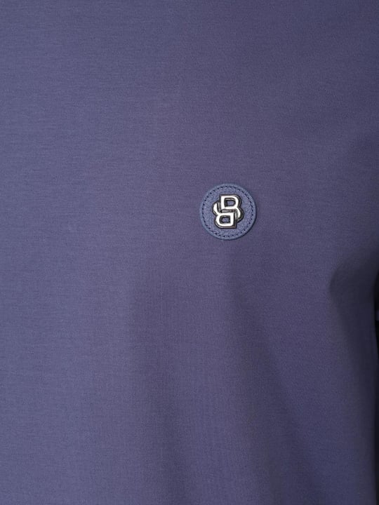 BOSS BOSS Erkek Regular Fit Bisiklet Yaka Marka Logolu Lacivert T-Shirt 50520298-412