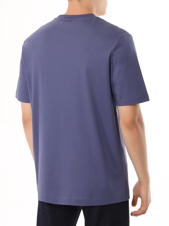 BOSS BOSS Erkek Regular Fit Bisiklet Yaka Marka Logolu Lacivert T-Shirt 50520298-412