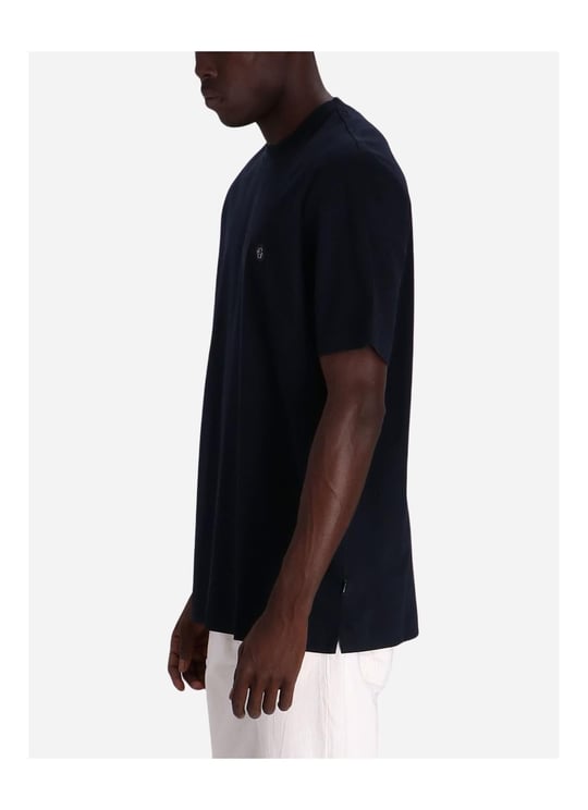 BOSS BOSS Erkek Regular Fit Bisiklet Yaka Marka Logolu Lacivert T-Shirt 50520298-404