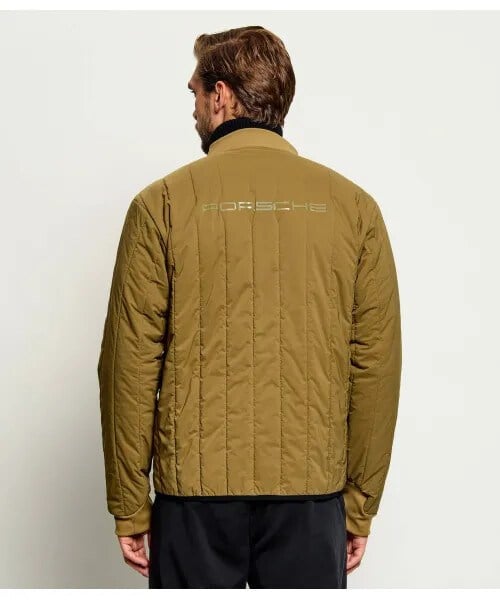 BOSS  BOSS Erkek Regular Fit Çıkarılabilir İç Bomber Ceket Detaylı Logo Etiketli Kahverengi Mont 50565203-219