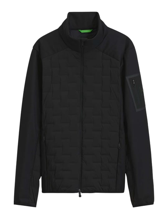 BOSS  BOSS Erkek Regular Fit Dik Yaka Çift Yönlü Fermuarlı Kaz Tüyü Siyah Mont 50561388-001