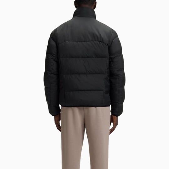 BOSS  BOSS Erkek Regular Fit Fermuarlı Cepli Kol Cebi Detaylı Su Geçirmez Şişme Siyah Mont 50569136-001