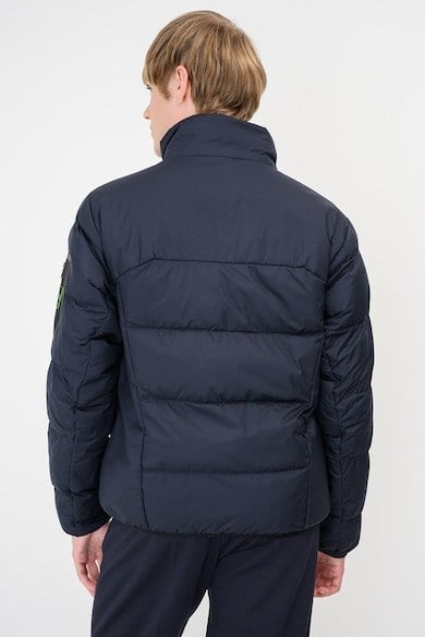 BOSS  BOSS Erkek Regular Fit Fermuarlı Cepli Kol Cebi Detaylı Su Geçirmez Şişme Lacivert Mont 50569136-402