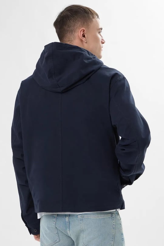 BOSS  BOSS Erkek Regular Fit Kapüşonlu Yaka Uzun Kollu Lacivert Mont 50564188-404