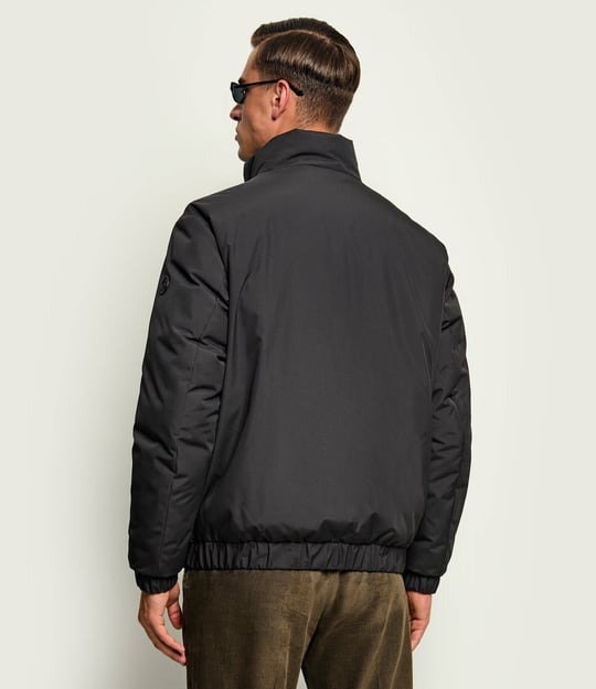 BOSS  BOSS Erkek Regular Fit Kaz Tüyü Dolgulu Dik Yakalı Fermuarlı Siyah Mont 50569608-001