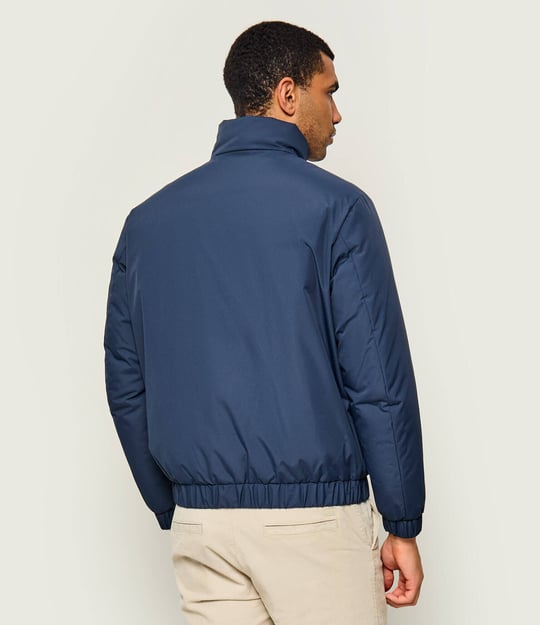 BOSS  BOSS Erkek Regular Fit Kaz Tüyü Dolgulu Dik Yakalı Fermuarlı Lacivert Mont 50569608-479