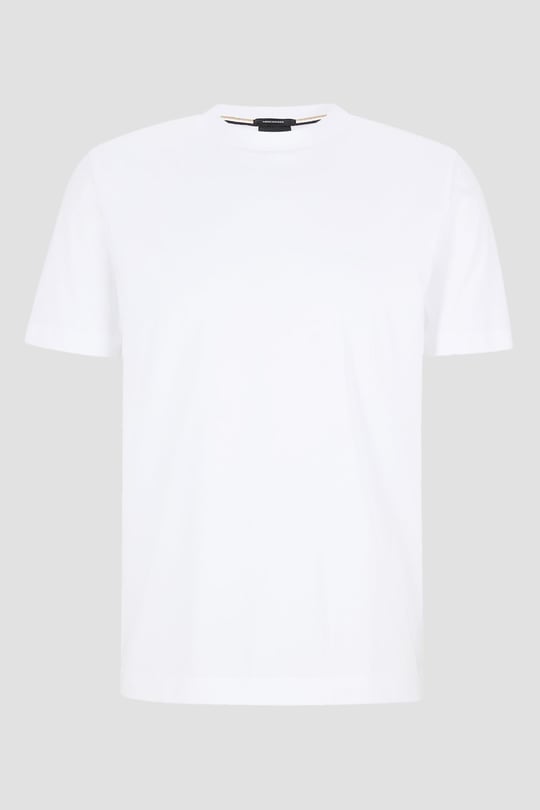 BOSS BOSS Erkek regular fit Kısa Kollu Düz Bisiklet Yaka Beyaz T-Shirt 50468347-100