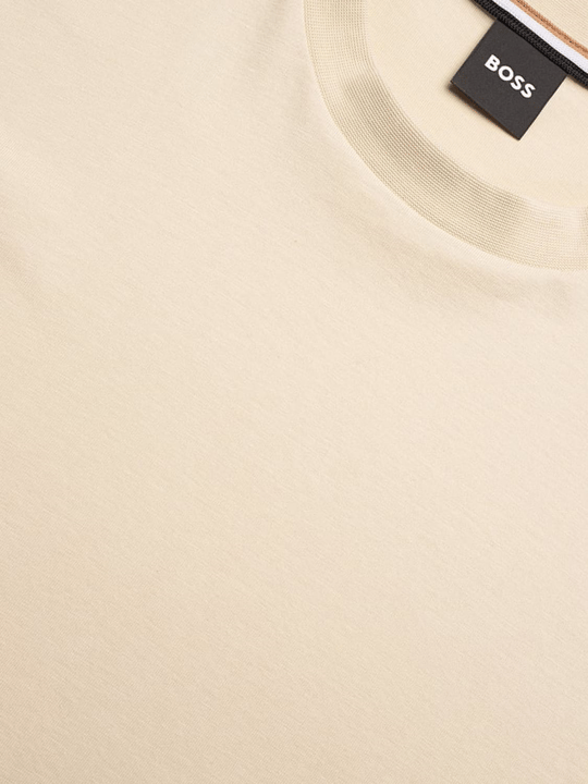 BOSS  BOSS Erkek regular fit Kısa Kollu Düz Bisiklet Yaka Bej2 T-Shirt 50501097-286